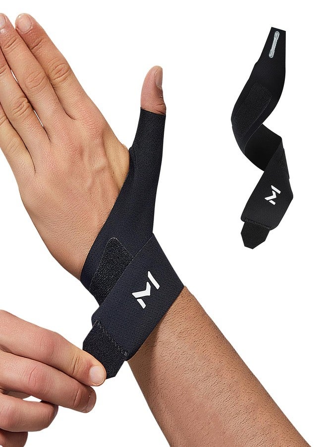 FVVWVV Elastic Thumb and Wrist Support Brace for Mild Carpal Tunnel Tendonitis Arthritis Sprains,Wrist Compression Strap for Sports Work Typing Sleeping - Image 1