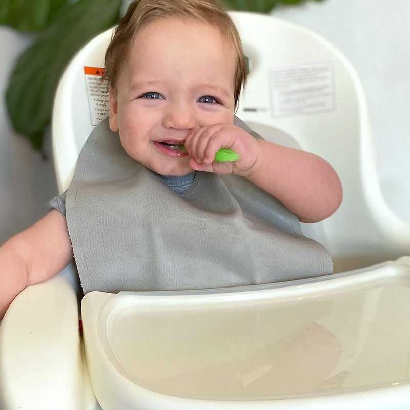 ChooMee Shumi Silicone Baby Spoons | First Spoon - Self-Feeding Spoon for Stage 1 | Soft Tip Gentle on Teething with Sturdy Handle | 100% Silicone | 2 Pieces (Pack of 1) Aqua Green - Image 5
