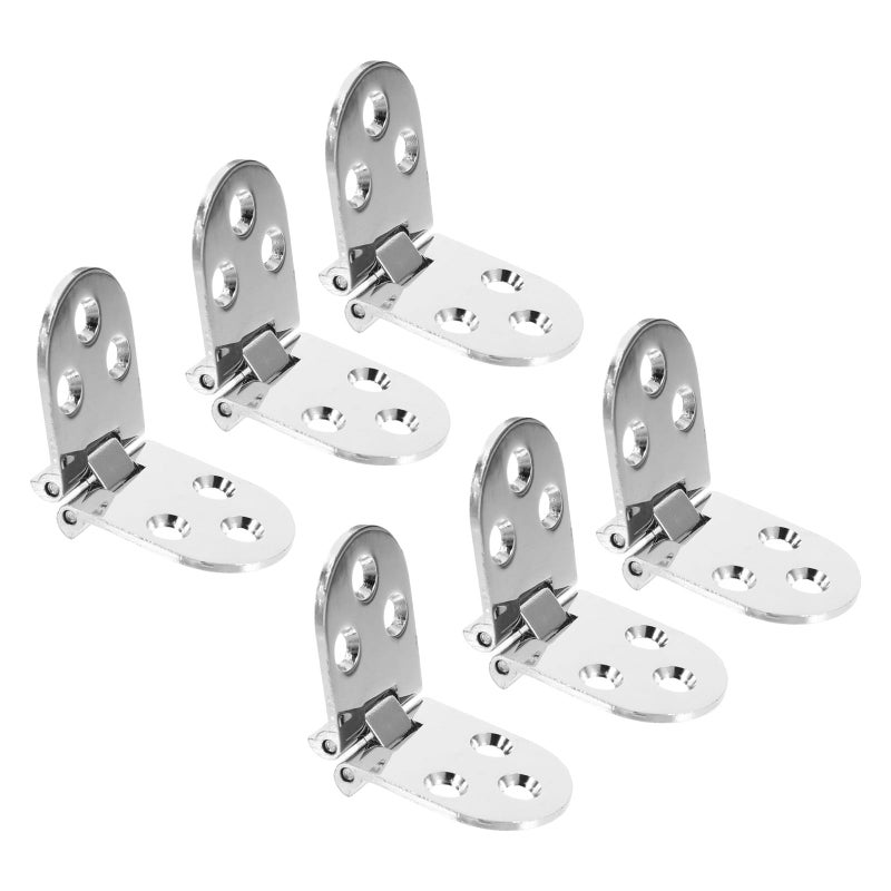 Zinc Alloy Concealed Folding Table Hinges 6PCS for Cabinet Door Hardware Accessories - Image 2