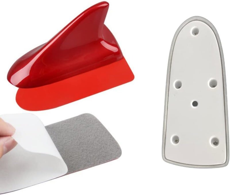 idain Auto Car Shark Fin Universal Roof Antenna Dummy Aerial for Decoration ONLY (Gray) - Image 3