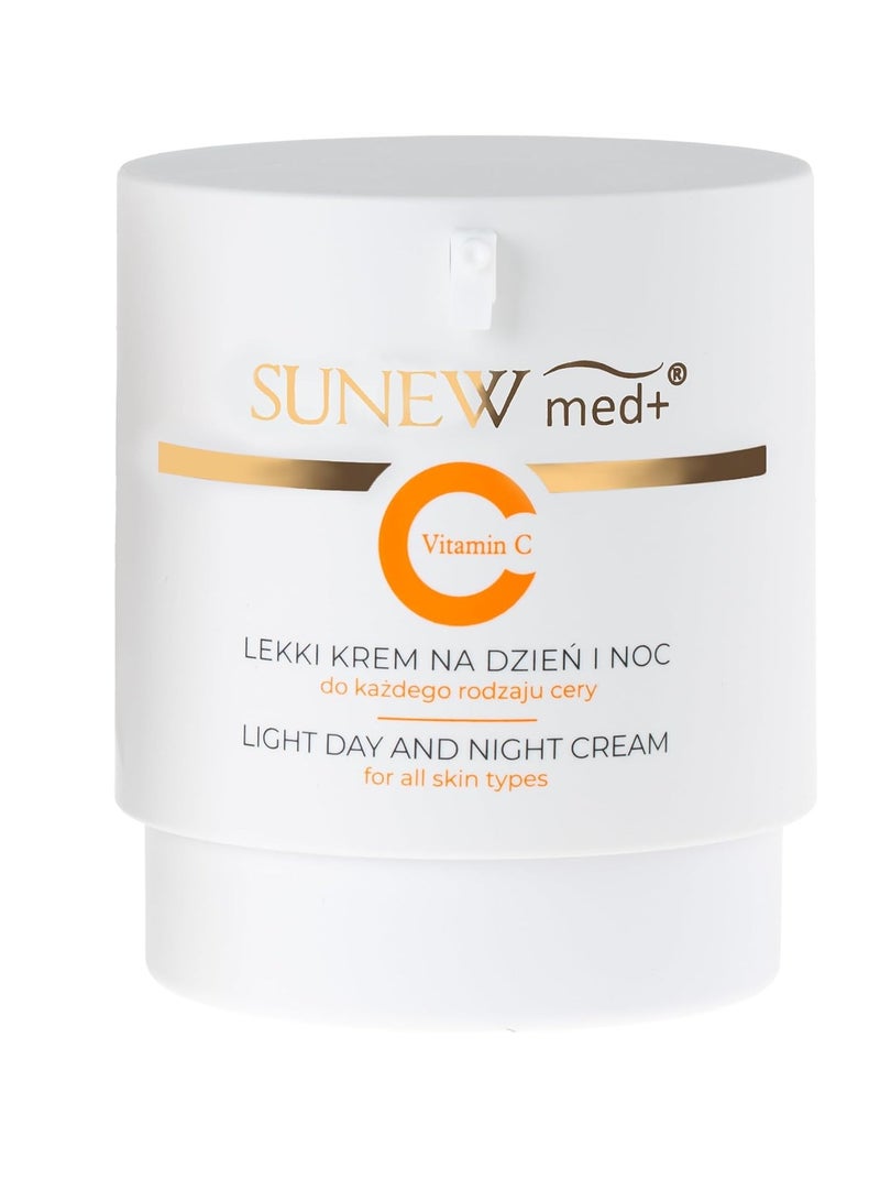 SUNEWmed+ Lightweight Day & Night Cream with Vitamin C, Lightweight Face Cream with Vitamin C for Brightening and Sun Spot Remover 2.82 Ounce 
