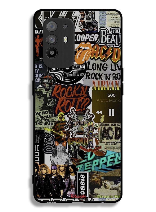 Tolwak Oppo A95 5G Protective Case Cover Long Live Rock N Roll - Image 2