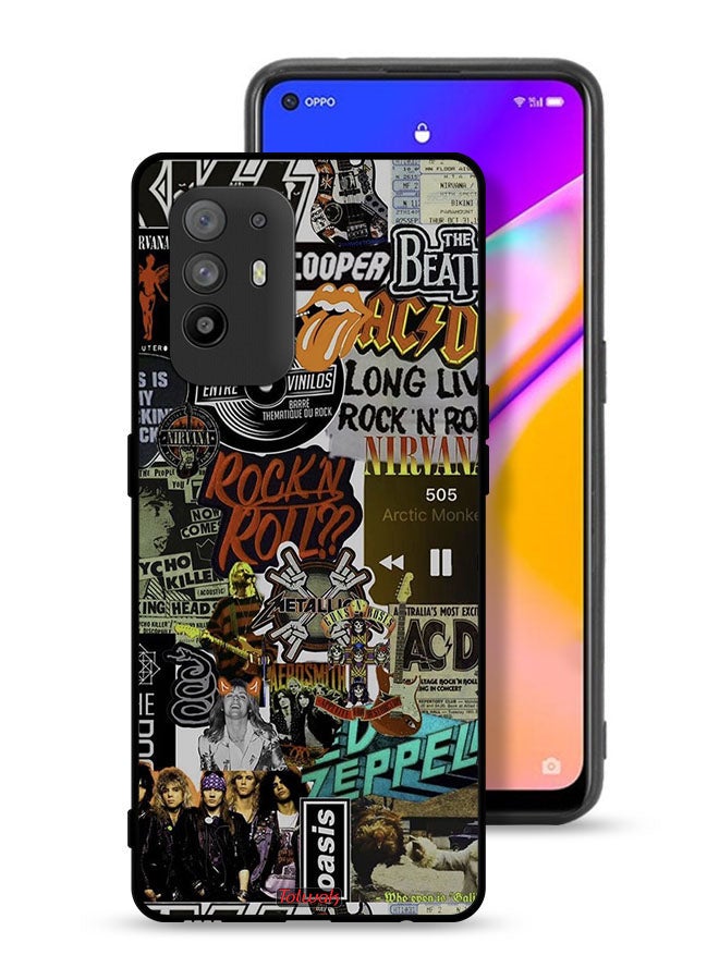 Tolwak Oppo A95 5G Protective Case Cover Long Live Rock N Roll - Image 1