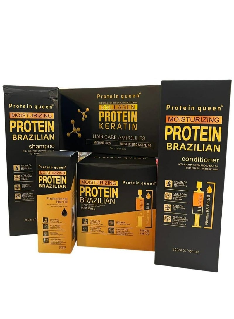 Protein queen Moisturizing Protine Brazilian Shampoo 800 ML - Image 2