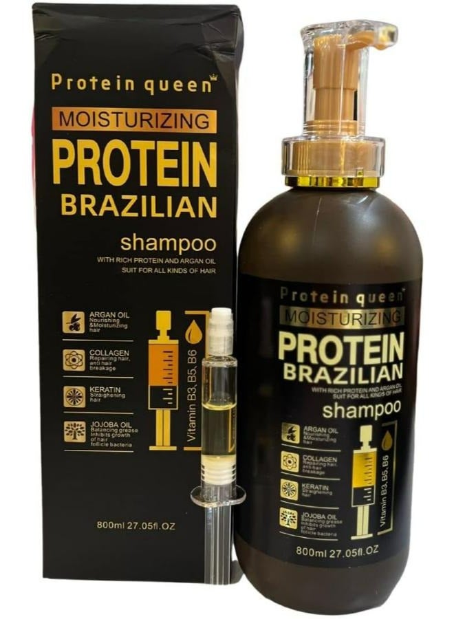 Protein queen Moisturizing Protine Brazilian Shampoo 800 ML - Image 1