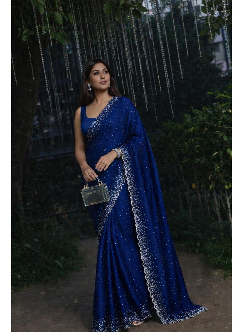 Chandni Neel Saree