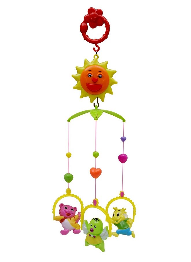Vibgyor Vibes Vibgyor Vibes; 5 PCS Lovely Colourful Musical Hanging Rattle Toys With Hanging Cartoons For Toddlers/Babies/Infants/Newborns, Multicolor  - Image 4
