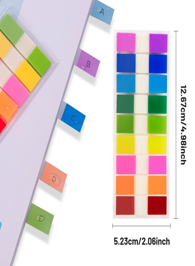 Golcellia 756 Pieces Transparent Sticky Notes Page Markers Book Tabs Page Tabs, Pop Up Index Tabs,Tabs for Annotating Books - Image 2