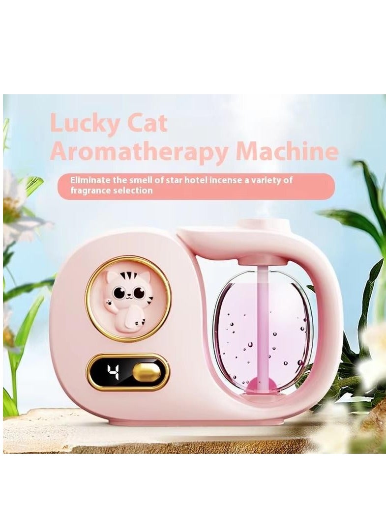 Automatic Digital Aroma Diffuser – 5th Gen Nano Ultrasonic Scent Diffuser for Home, Bedroom, Bathroom, Hotel – No-Leak Design, USB Rechargeable, Silent Operation, Multiple Scent Modes – Lasts Up to 60 Days, No Oil Included (Pink) - Image 2