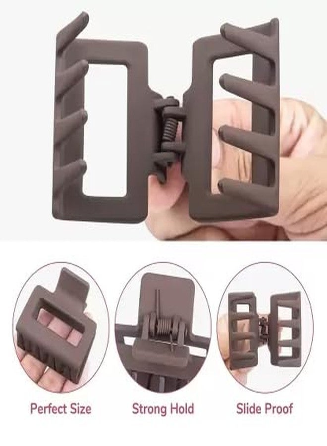 Freebies 4 Pcs Extra Large Claw Clips Hair Clips For Thick Hair And Long Hair, Jumbo Claw Clips, Oversized Matte Non-Slip Hair Clips For Women, Big Strong Hold Jaw Clip - Image 3