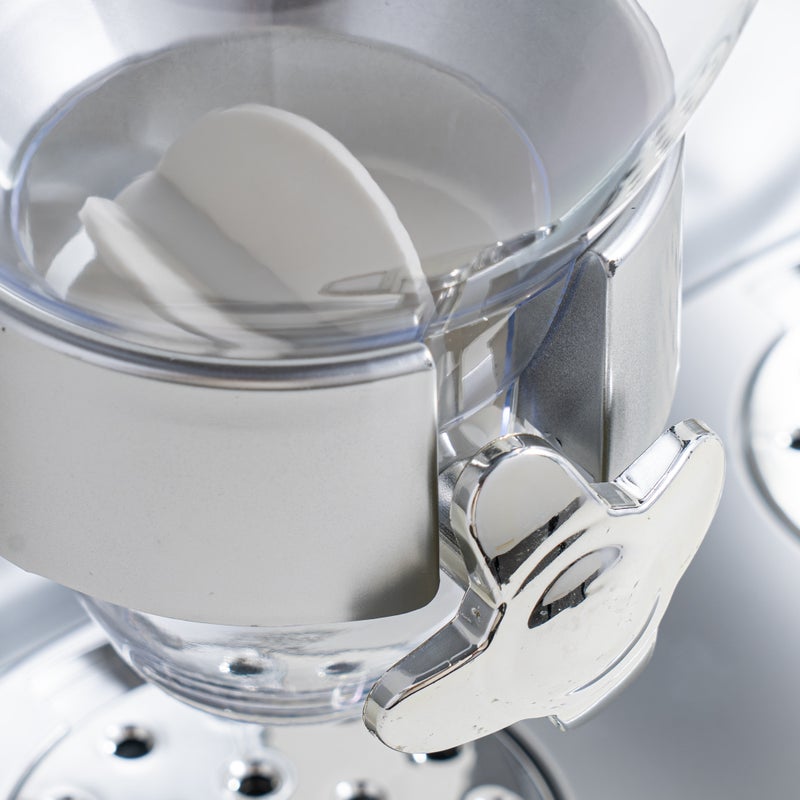 Alberto plastic double cereal dispenser cylinder, silver 3500ml - Image 4