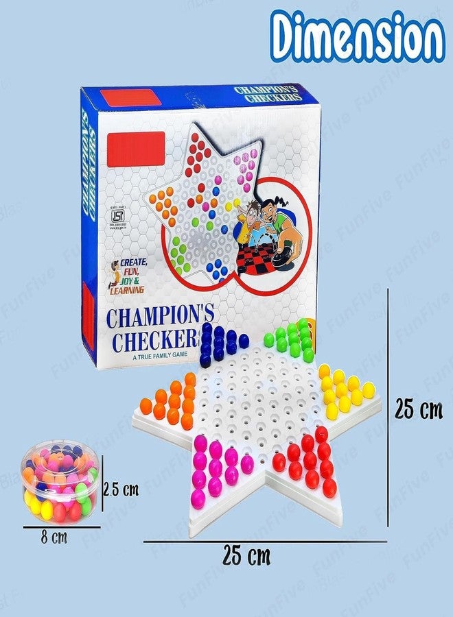 لعبة الداما FunFive Champions - ألعاب للأطفال، ألعاب داخلية للأطفال، لعبة ألغاز مطابقة للأطفال، هدايا للأطفال، لعبة لتنمية الذكاء، لعبة عائلية - Image 2