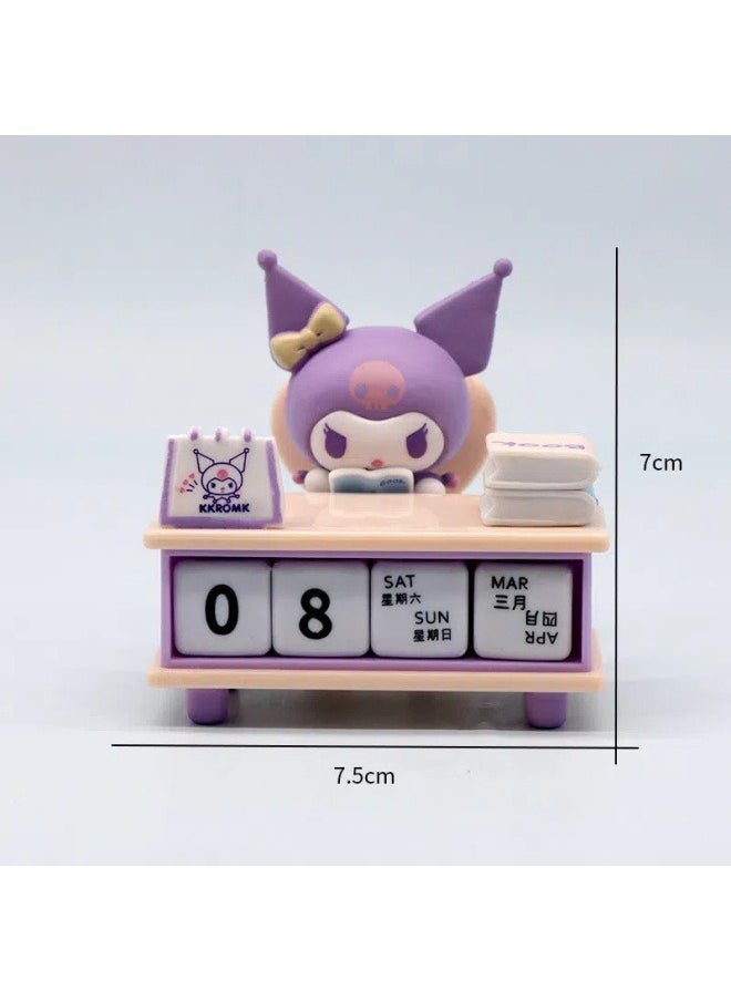 General Desk calendar Kuromi creative cute girl heart office desktop desk calendar decoration decoration model  - Image 2