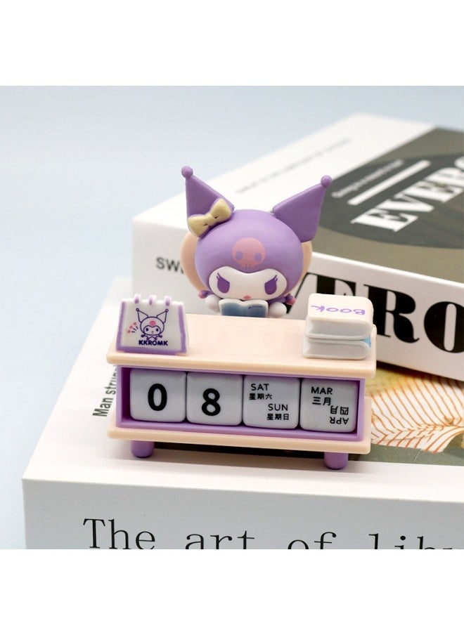 General Desk calendar Kuromi creative cute girl heart office desktop desk calendar decoration decoration model  - Image 3