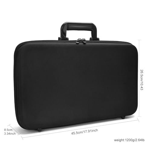 ZIBARBER Barber Carrying Case,Barber Case, Stylist Tool Box Professional Salon Hair Cutting Grooming Kit Storage Organizer for Clippers, Scissors, Barber Supplies(Large) - Image 4