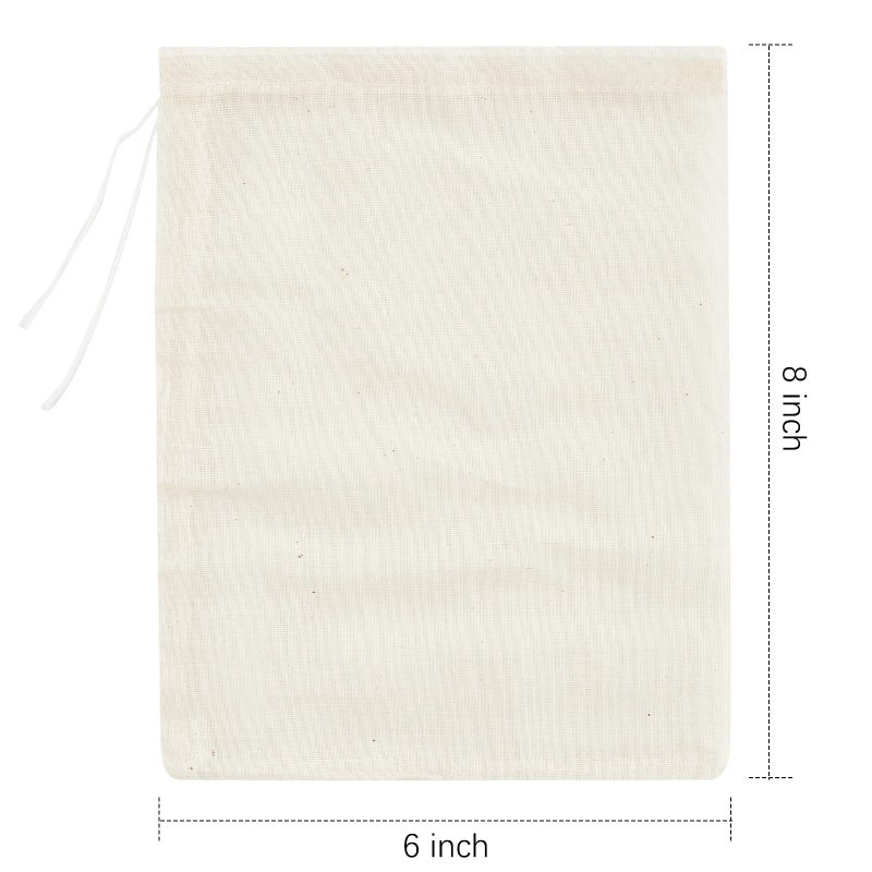 Tuzazo 24 Pack Reusable Spice Bags For Cooking  Cheesecloth Bags For Straining  Drawstring Cotton Tea Bags Soup Bags Bone Broth Brew Bags Muslin Bags (6 X 8 Inch) - Image 2