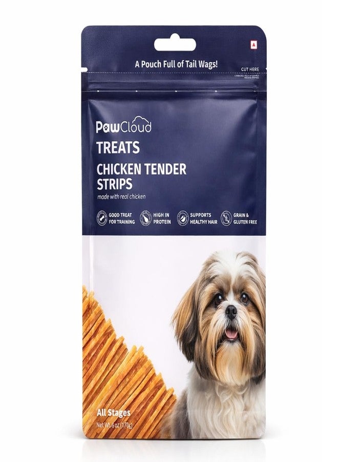 PawCloud Tender Chicken Strip Dog Treats | Real Chicken High Protein Soft Chewy Snacks for Puppies & Adult Dogs | Healthy Training Reward | Easy to Digest | Suitable for All Breeds & Ages | 70 Gm - Image 1