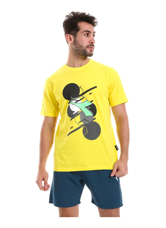 DIADORA - Men Cotton Printed T-Shirt - Image 1