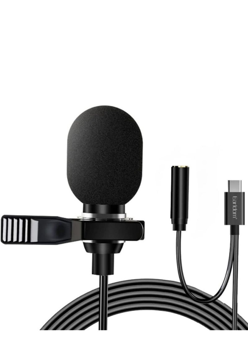 Earldom Type-C Mini Microphone 3.5mm Female & With Clip - Image 1