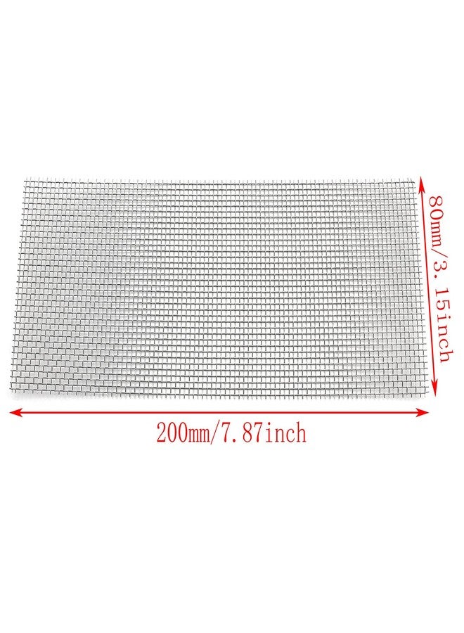 SQXBK Wire Mesh Pad 5PCS 8 x 20cm / 3.15 x 7.87inch Aquarium Fish Tank Plants Stainless Steel Wire Mesh Pads Moss Nets - Image 3