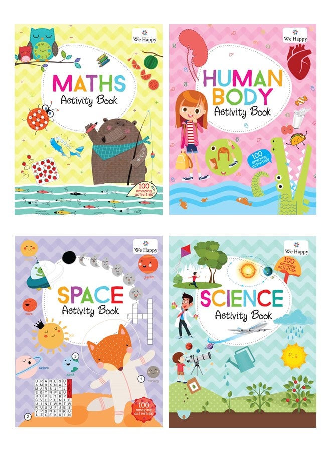We Happy 4 Pieces Space Human Body Math Science Creative Learning and Educational Early Development Toy - Image 1