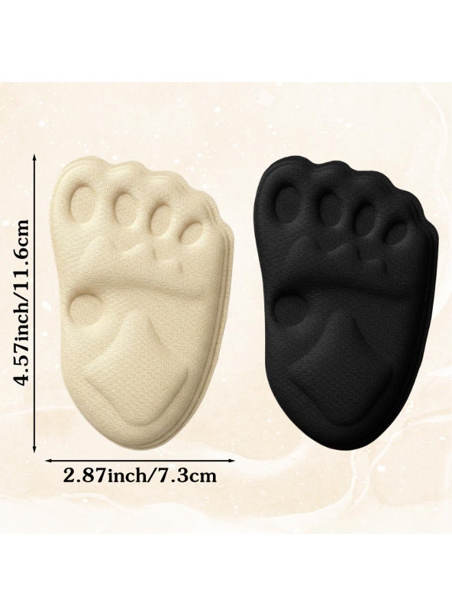 4 Pairs Women Metatarsal Shoe Inserts, Non Slip Ball of Foot Cushions, Forefoot Pain Relief Foot Pads, One Size for All Day Comfort - Image 2