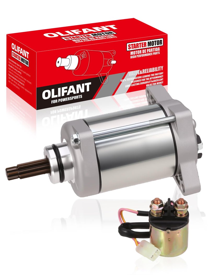 OLIFANT Starter for Honda Rancher 420 2007-2019/Foreman 500 2012-19 Rubicon 500 2015-19 Pioneer 500 2015-2021 31200-HP5-601 31200-HR0-F01 - Image 1