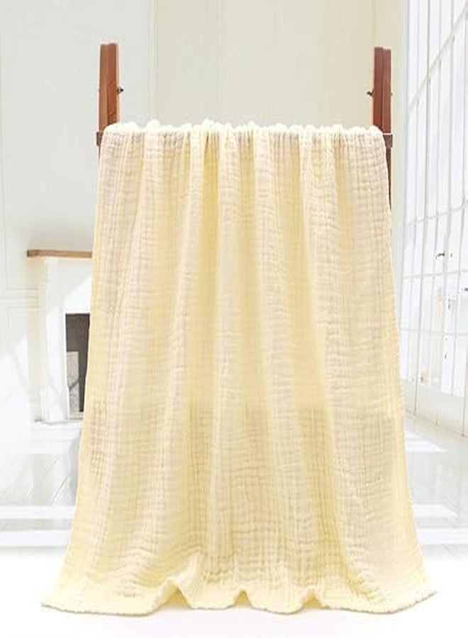 TERI BERI Baby Muslin Cotton Baby Bath Towel Extra Soft Super Absorbent Towels for Infants, New Born Babies and Toddlers (0-3 Years) (Yellow) - Image 2