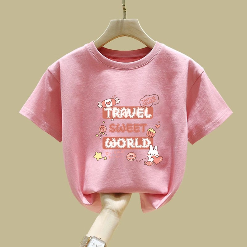 2118# Children'S T-Shirt Short Sleeve Boys And Girls Summer Summer Half Sleeve Baby Boy Cotton Top - Image 2