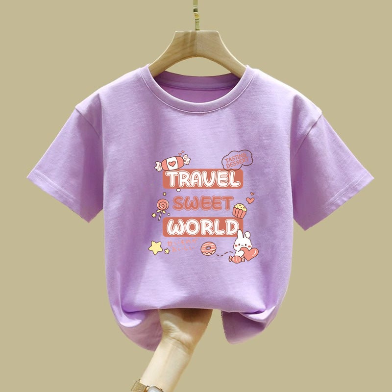 2118# Children'S T-Shirt Short Sleeve Boys And Girls Summer Summer Half Sleeve Baby Boy Cotton Top - Image 5