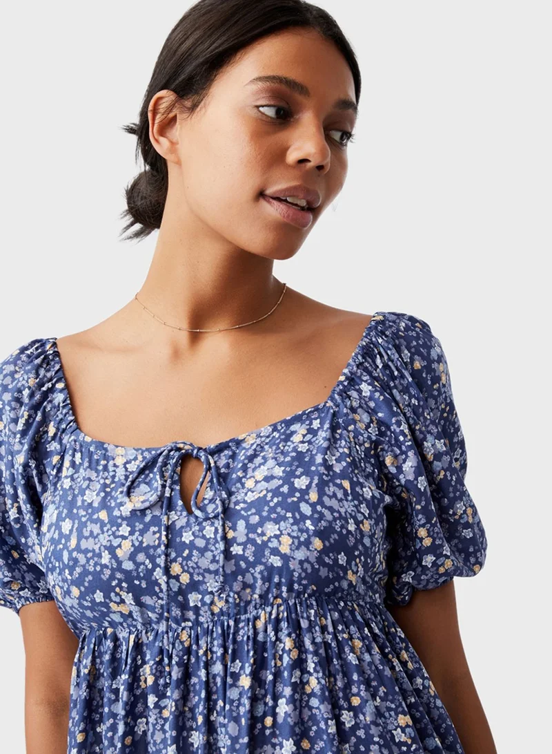 Cotton On Floral Print Mini Dress