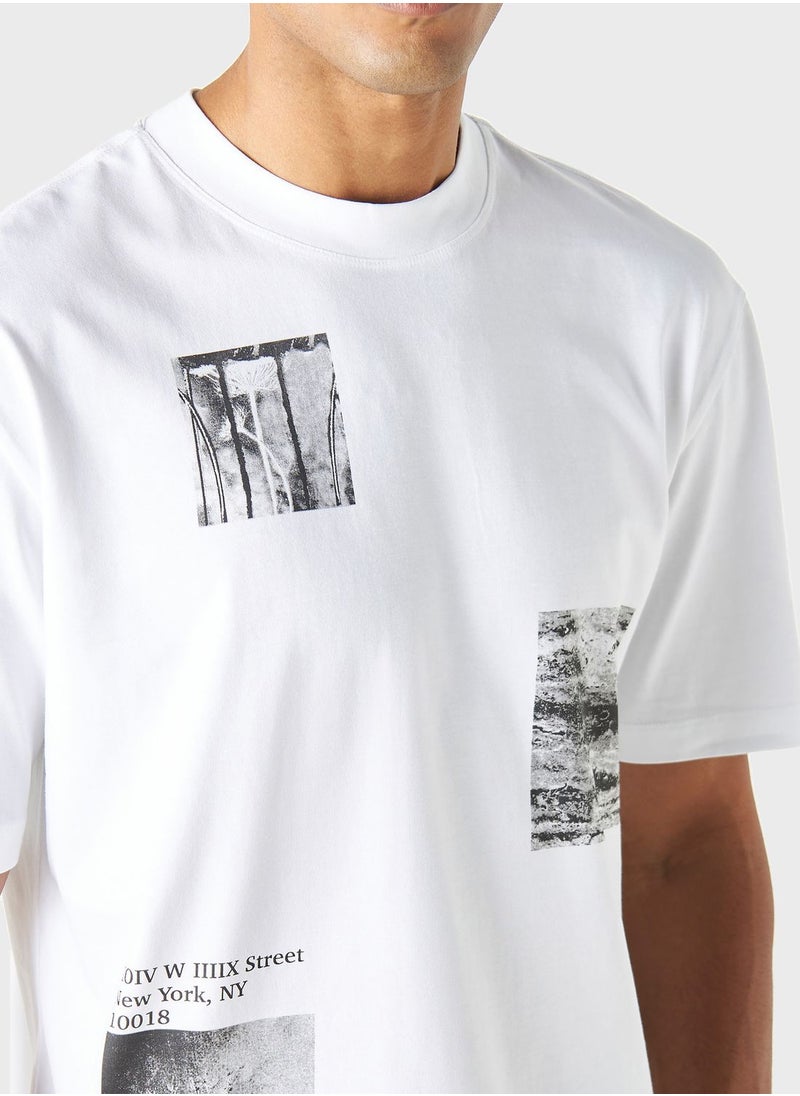 Iconic - Graphic Crew Neck T-Shirt - Image 1