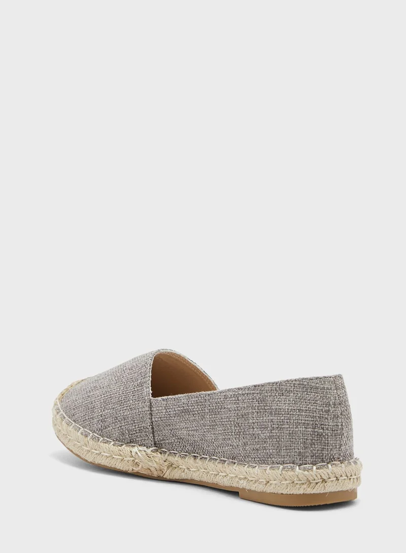 ELLA Canvas Espadrille With Toe Cap
