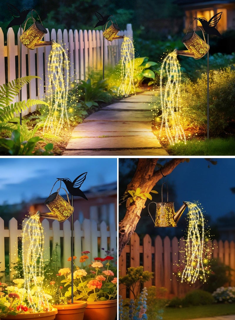 OUTON Hanging Solar Lanterns Outdoor Waterproof - Solar Lights Lanterns Hummingbird Garden Decorative Outdoor Patio Decor Solar Lantern for Outside - Outdoor Lanterns for Patio Garden Waterproof Gifts for Women Mom Family - Image 4
