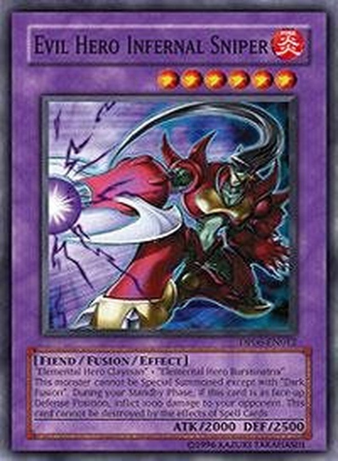 Yu-Gi-Oh! - Evil Hero Infernal Sniper (DP06-EN012) - Duelist Pack 6 Jaden Yuki 3-1st Edition - Super Rare - Image 1