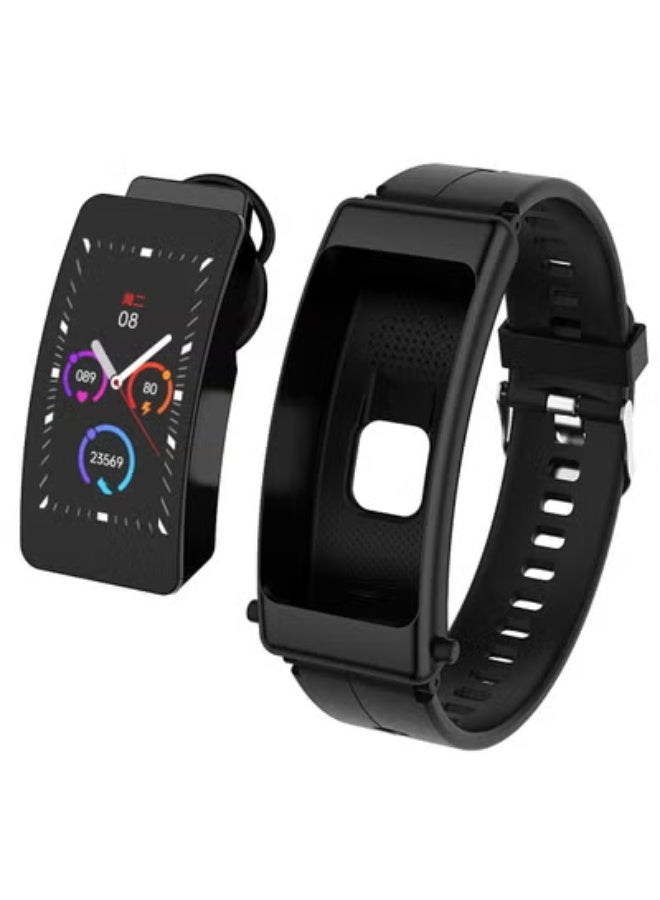 AROAQ K50 1.08 inch Silicone Band Two -in-ONE TWS Earphone Detachable IP67 Waterproof Smart Watch Support Bluetooth Call  - Image 1