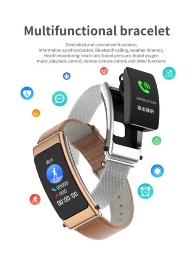 AROAQ K50 1.08 inch Silicone Band Two -in-ONE TWS Earphone Detachable IP67 Waterproof Smart Watch Support Bluetooth Call  - Image 4