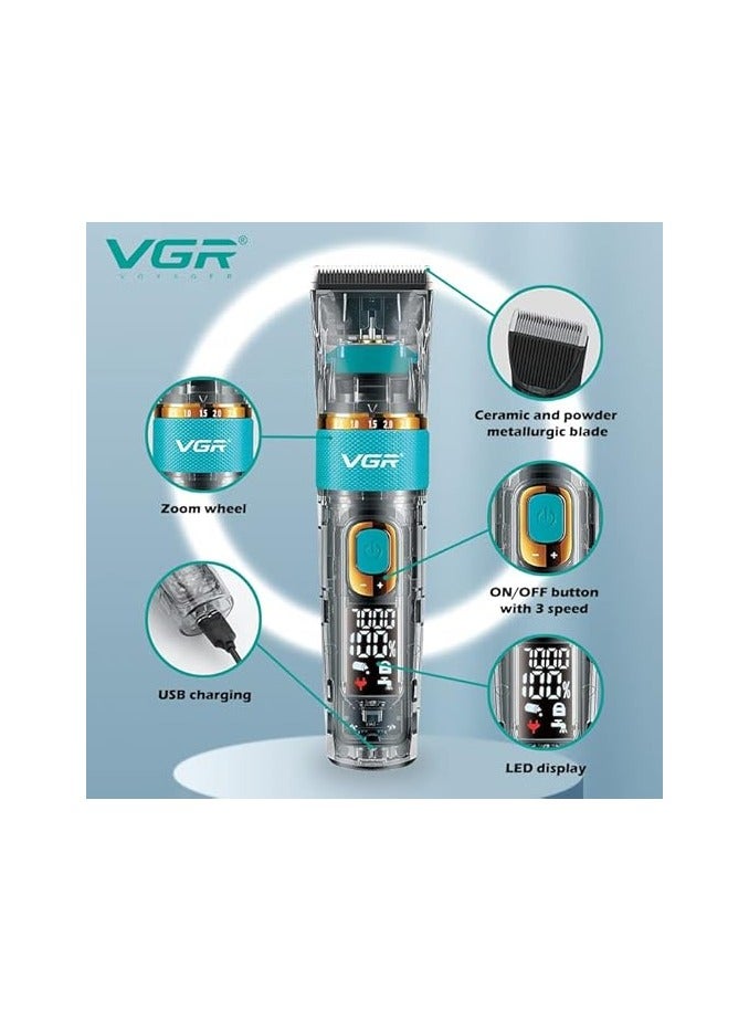 VGR V-695 Professional Hair Clipper Multicolor - Image 2