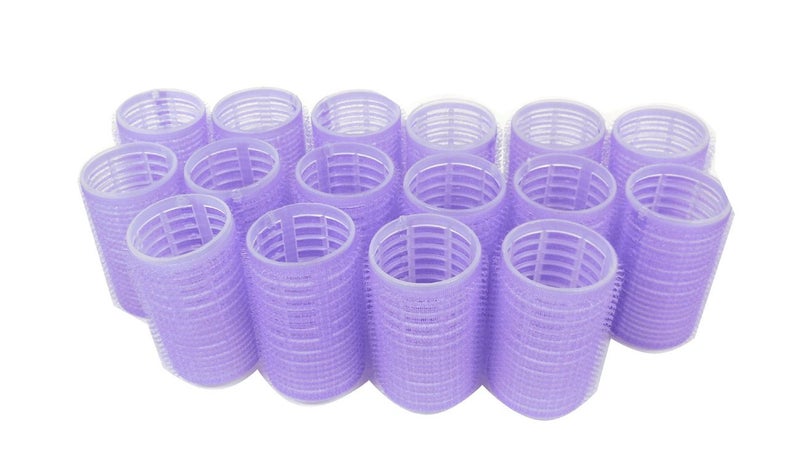 THE UM24 16pc x 36mm 1716 Self Grip Hair Rollers Pro Salon Hairdressing Curlers
