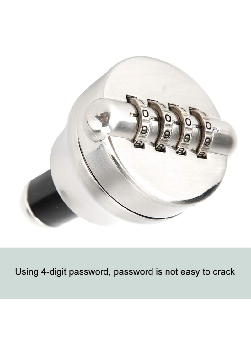 Excefore Wine Bottle Combination Lock,Keep Your Wine Fresh and Secure with Our 4-Digit Combination Lock Wine Stopper,Zinc Alloy Wine Bottle Stopper Wine Bottle Sealed  - Image 5