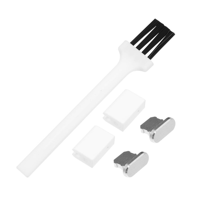 Assorted Color Portable Dust Kit Metal Charging Port Stoppers Cleaning Brush Easy Install Against Dirt Debris - Image 2