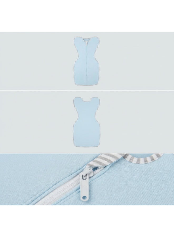 Bluejw 25×20cm Blue Modal Newborn Swaddle Sleeping Bag, Anti-Startle & Kick-Proof, Breathable Infant Swaddle Wrap for Baby - Image 5
