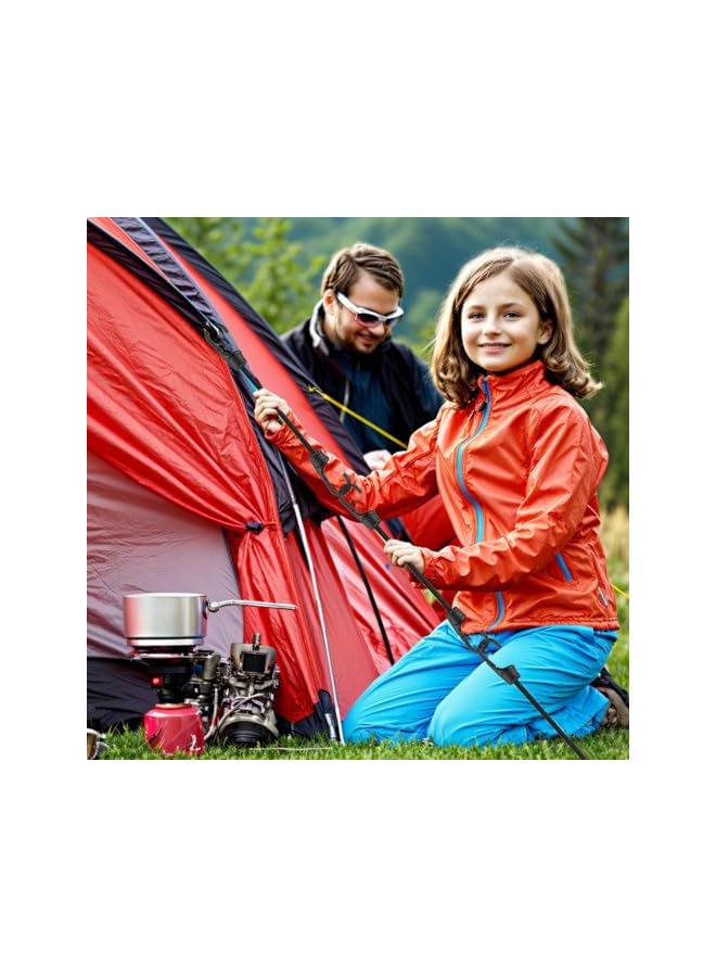 The Bros The Bros 4 Pcs Small Bungee Cord with Hooks, 2 Inch Mini Bungee Cords Hooks, Multi-Purpose Elastic Bungee Straps Gray Black Bungee Straps Tie Down for Luggage, Camping, Tarps - Image 2