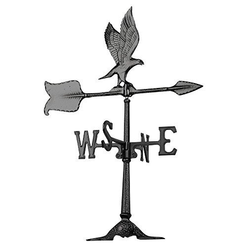Whitehall Products Eagle Accent Weathervane, 24-Inch, Black - Image 1