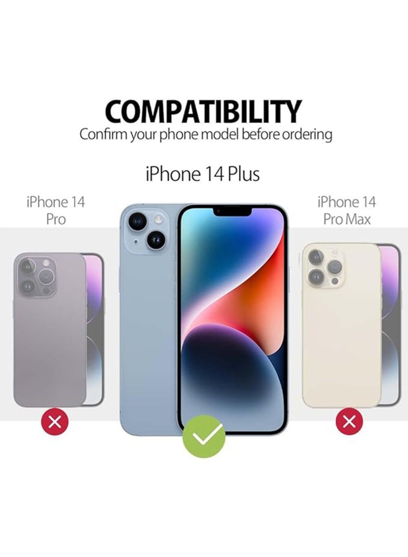 WRISTWISE Case Cover for iPhone 14 Plus - [Camera All - Round Protection] [Soft Microfiber Lining Anti - Scratch] Shockproof Phone Case Cover, Blue - Image 2