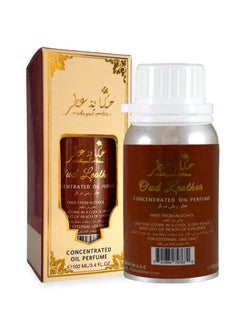 Hekayat Attar Oud Leather 100 Ml Concentrated Perfume Oil  - Image 1