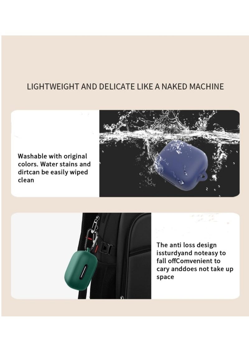 حافظة حماية من السيليكون الناعم المقاوم للصدمات مع حلقة تثبيت المعز بخاصية إضاءة ليد أمامية مرئية بتصميم متوافق سماعات ساوند كور R50i NC - Image 2