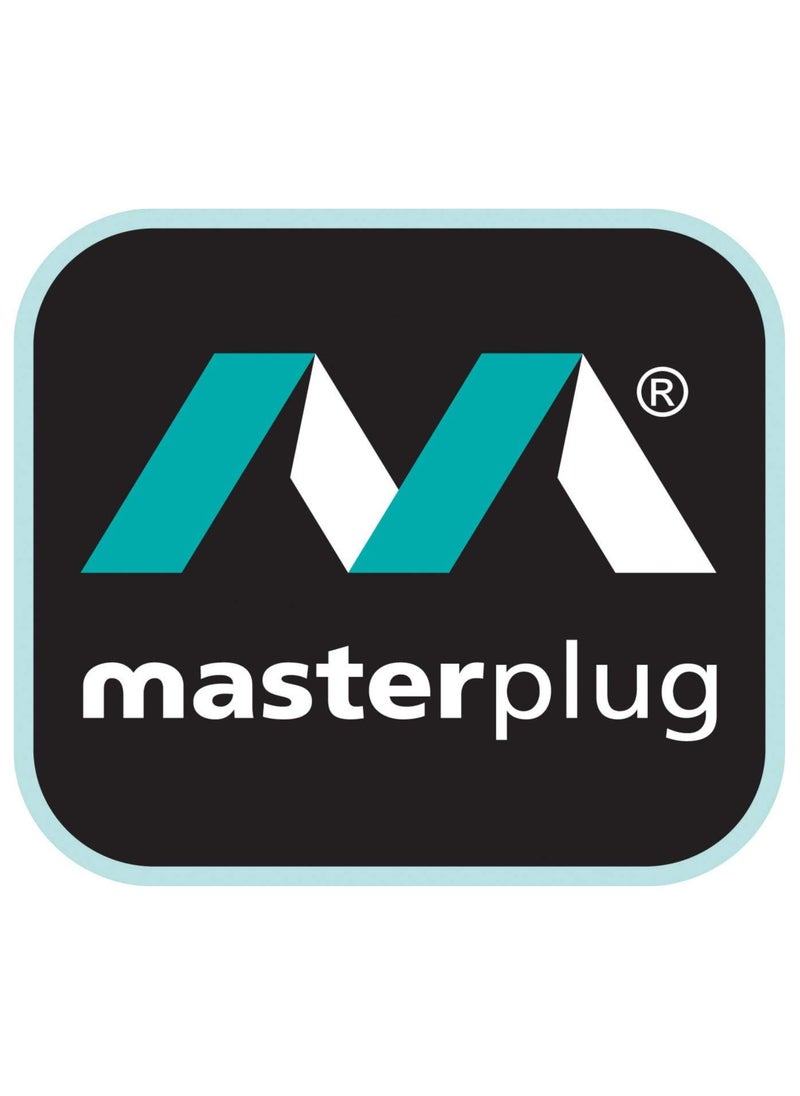 ماستربلاج - Masterplug HDPT13W 13A قابس مركب من المطاط الأبيض قابس مركب (حديقة، خارجي، عالي التحمل) - Image 1