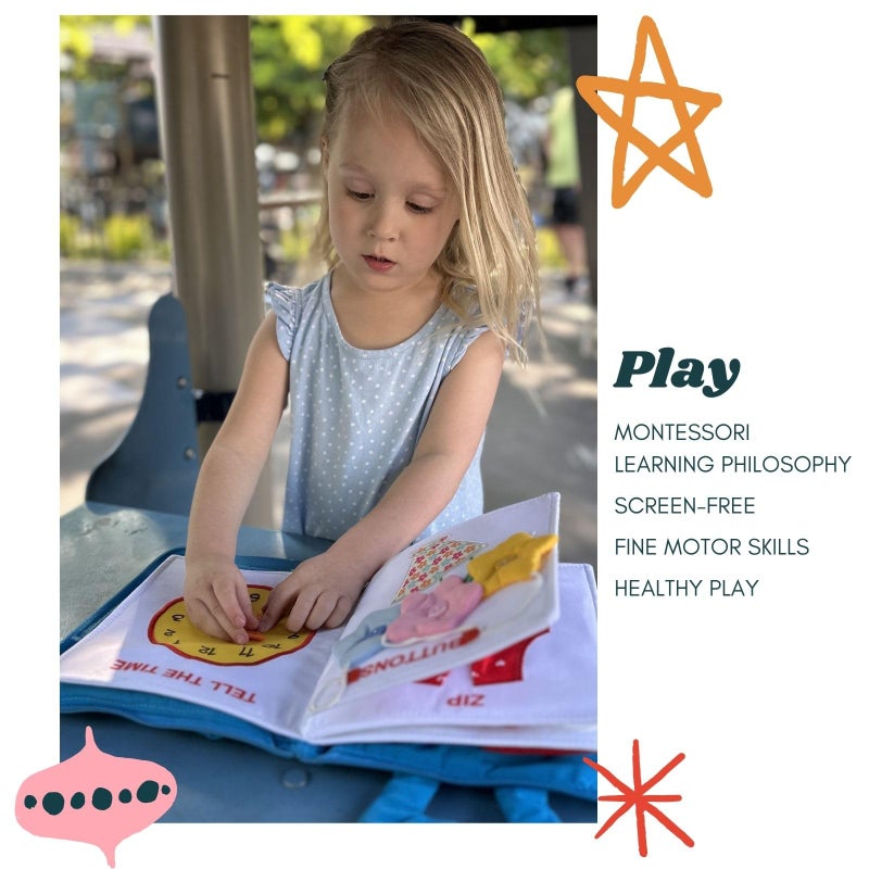 TAVVA My Quiet Book - Toddler Travel Car Plane Airplane - All Parts Attached - Activity Montessori Board Book, Travel Toys for Toddlers 1-3, Gifts for 1 2 3 4 Year Old Girl, Birthday Gifts Toys Age 2-4 - Image 5