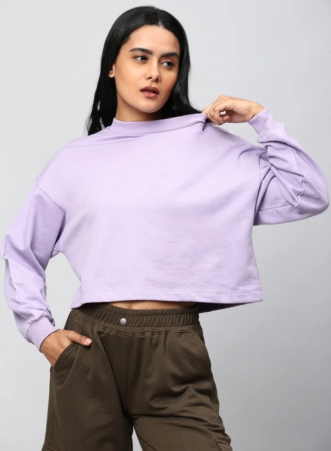 Hubberholme Lilac Sweatshirt For Women